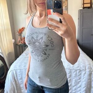 Gray 2000s tank top